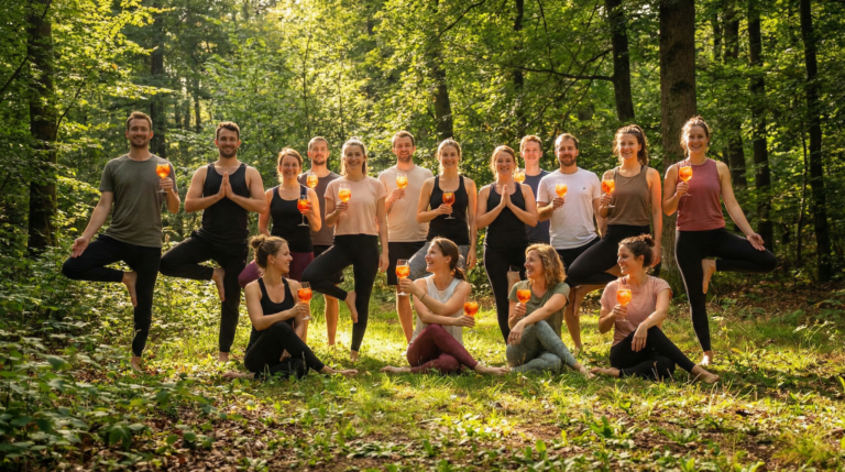 Aperol Spritz Yoga erobert den Pfälzerwald: Stadtverwaltung genehmigt alkoholische Achtsamkeit