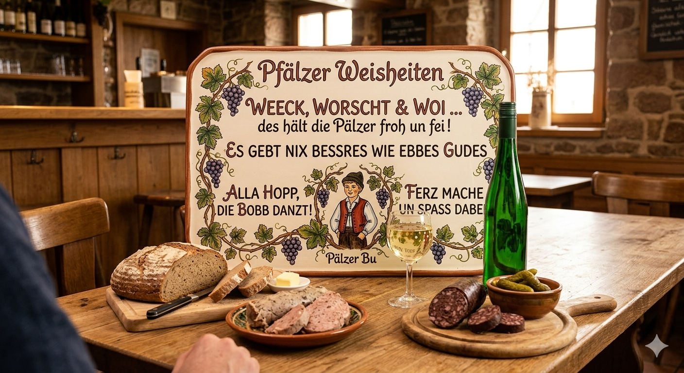 Pfälzer Zitate-Power: Wenn Lebensweisheiten auf Riesling treffen
