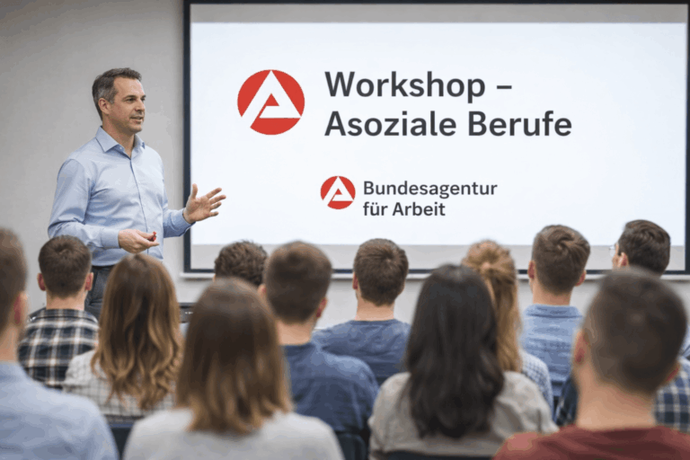 Agentur für Arbeit führt nach Vortrag über soziale Berufe erstmals Kurs zu asozialen Berufen ein