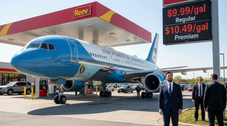 US-Vizepräsident Vance bei Ramstein-Stopp von deutschen Spritpreisen schockiert: "Ich verstehe jetzt, warum die Deutschen so gerne Fahrrad fahren."