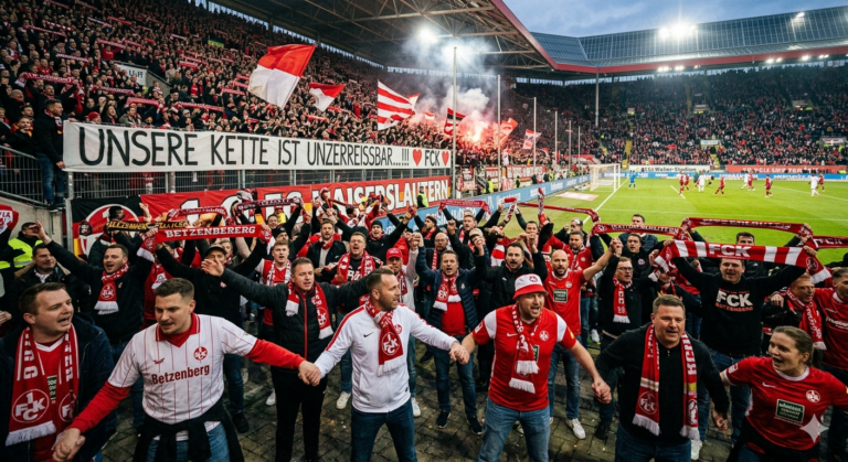 Hätte, hätte Viererkette? - UNZERREISSBAR: Deutschlands stärkst Fan-Kette... NUR DER FCK!!!