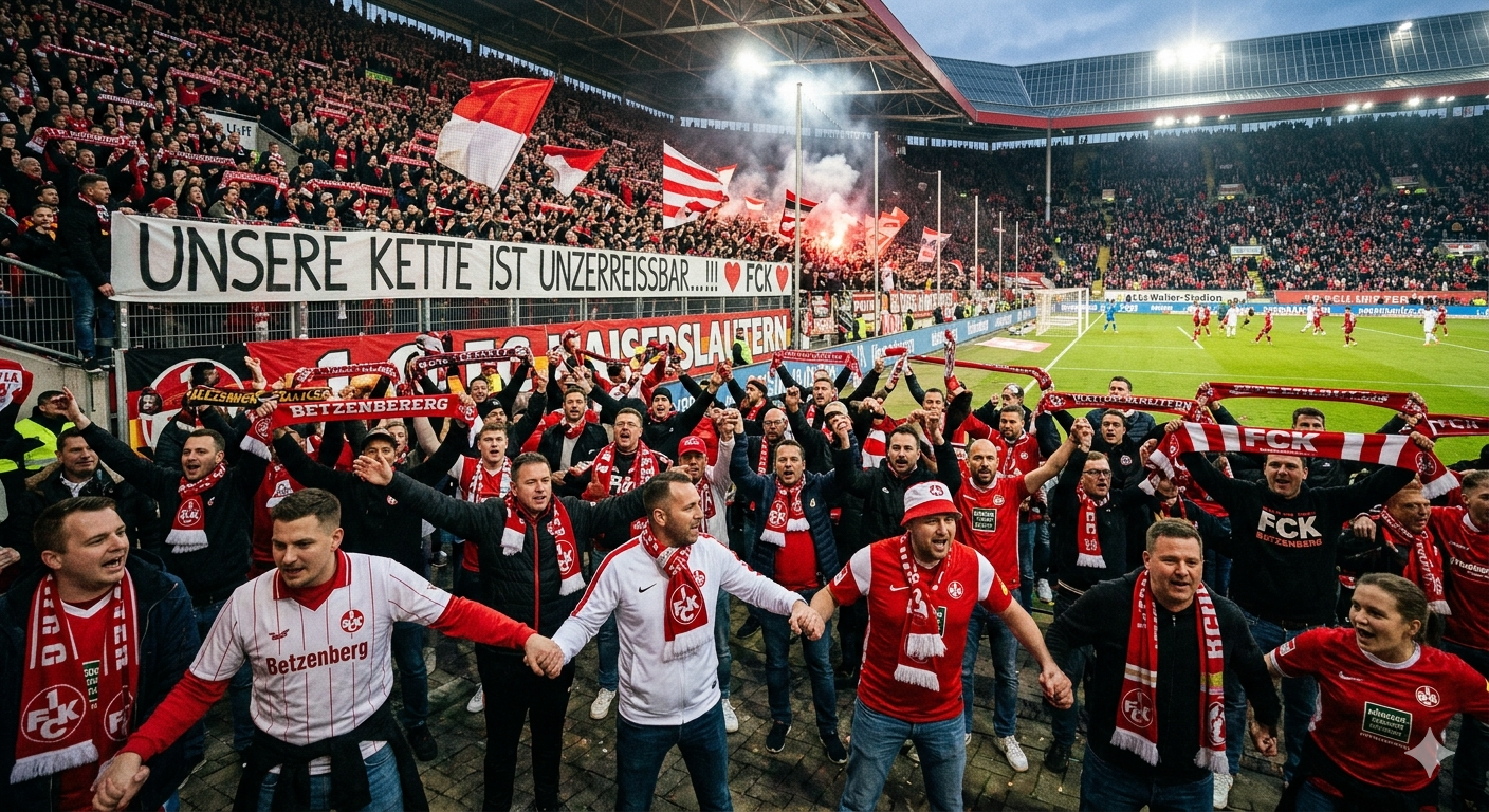 Hätte, hätte Viererkette? - UNZERREISSBAR: Deutschlands stärkst Fan-Kette... NUR DER FCK!!!