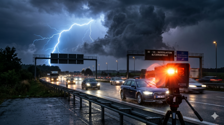 Kaiserslautern zur Blitzhauptstadt erklärt: Studie enthüllt – Radarblitzer fließen in offizielle Messwerte ein
