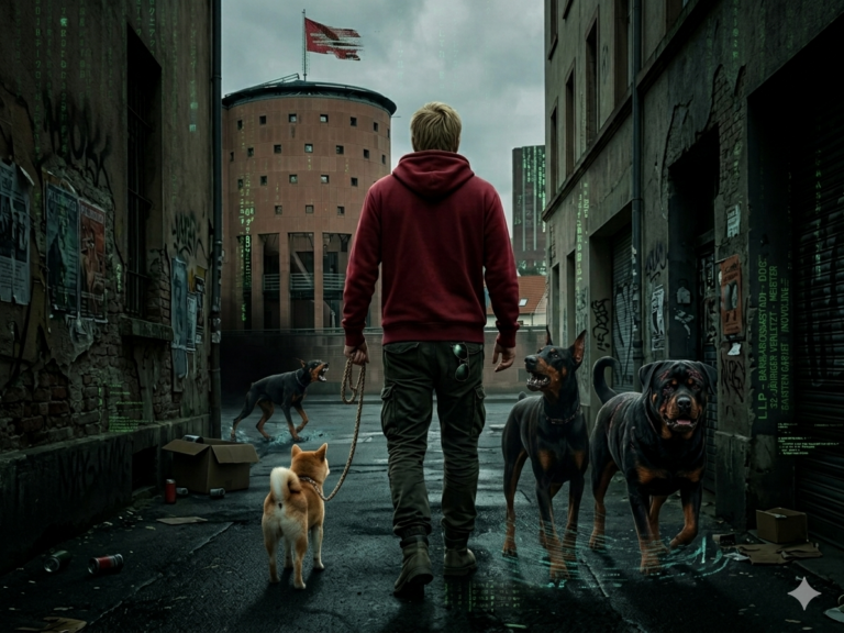 Blonde Mähne, roter Hoodie, drei Hunde: Der Phantom-Gassigeher vom Sonntagnachmittag