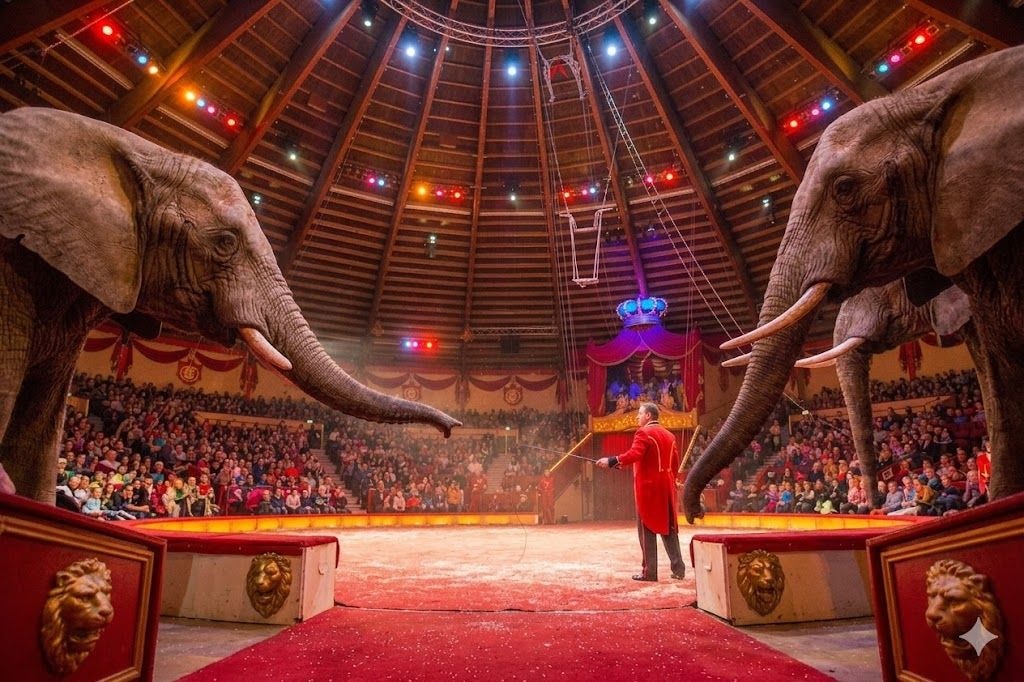 Circus Krone verwandelt Messplatz in temporäres Stadtgebiet - Einwohnermeldeamt prüft Eingemeindung