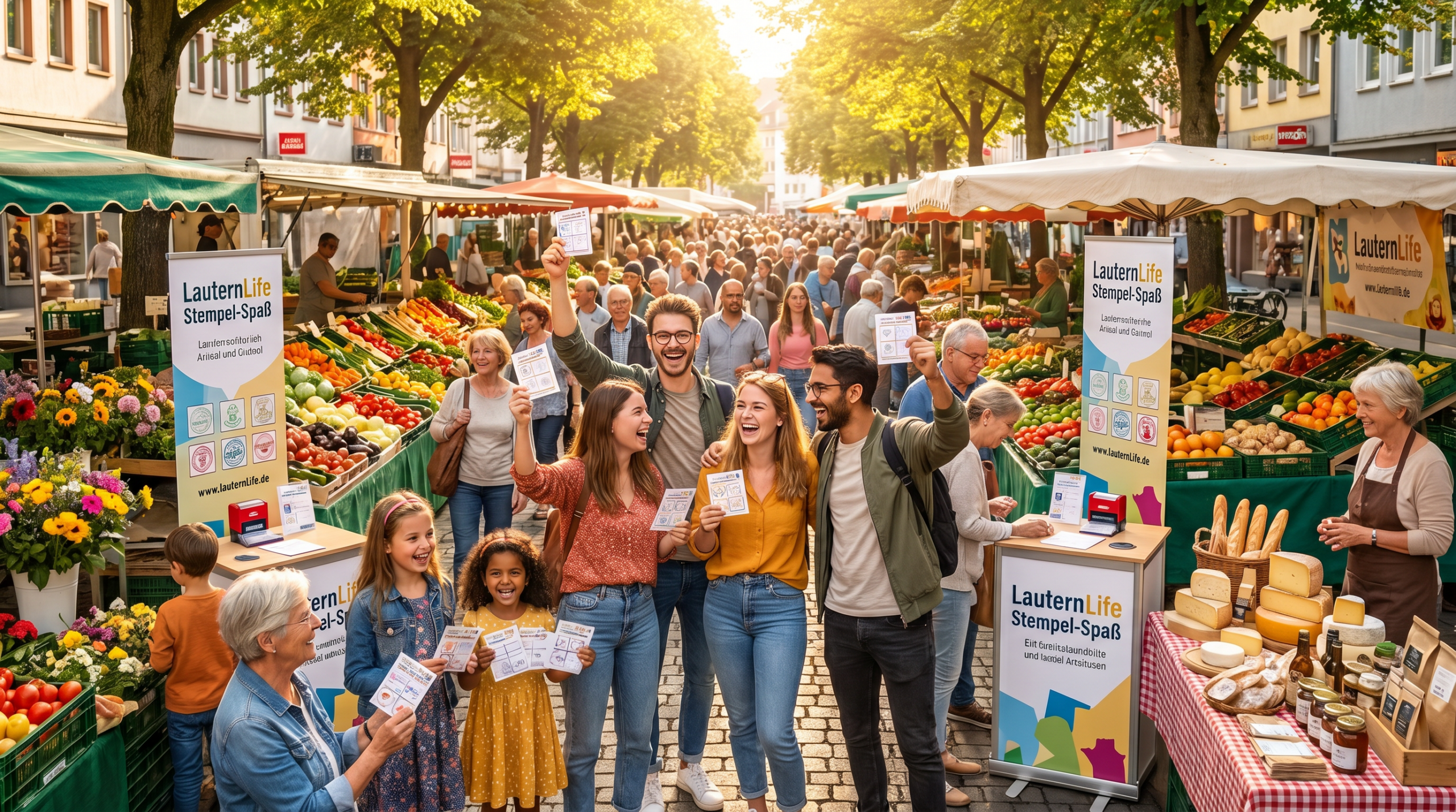 Gewinnspiel-Fieber: Kaiserslautern verwandelt Wochenmarktfest am 25. April in Stempelkarten-Arena
