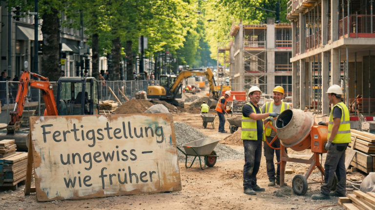 Baustelle Spitalstraße früher fertig als geplant: Bürger fordern Rückkehr zur bewährten Verspätungskultur