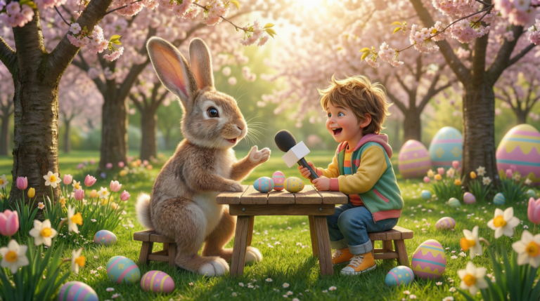 Exklusiv-Interview: Der Osterhase verrät seine Lauterer Lieblingsverstecke