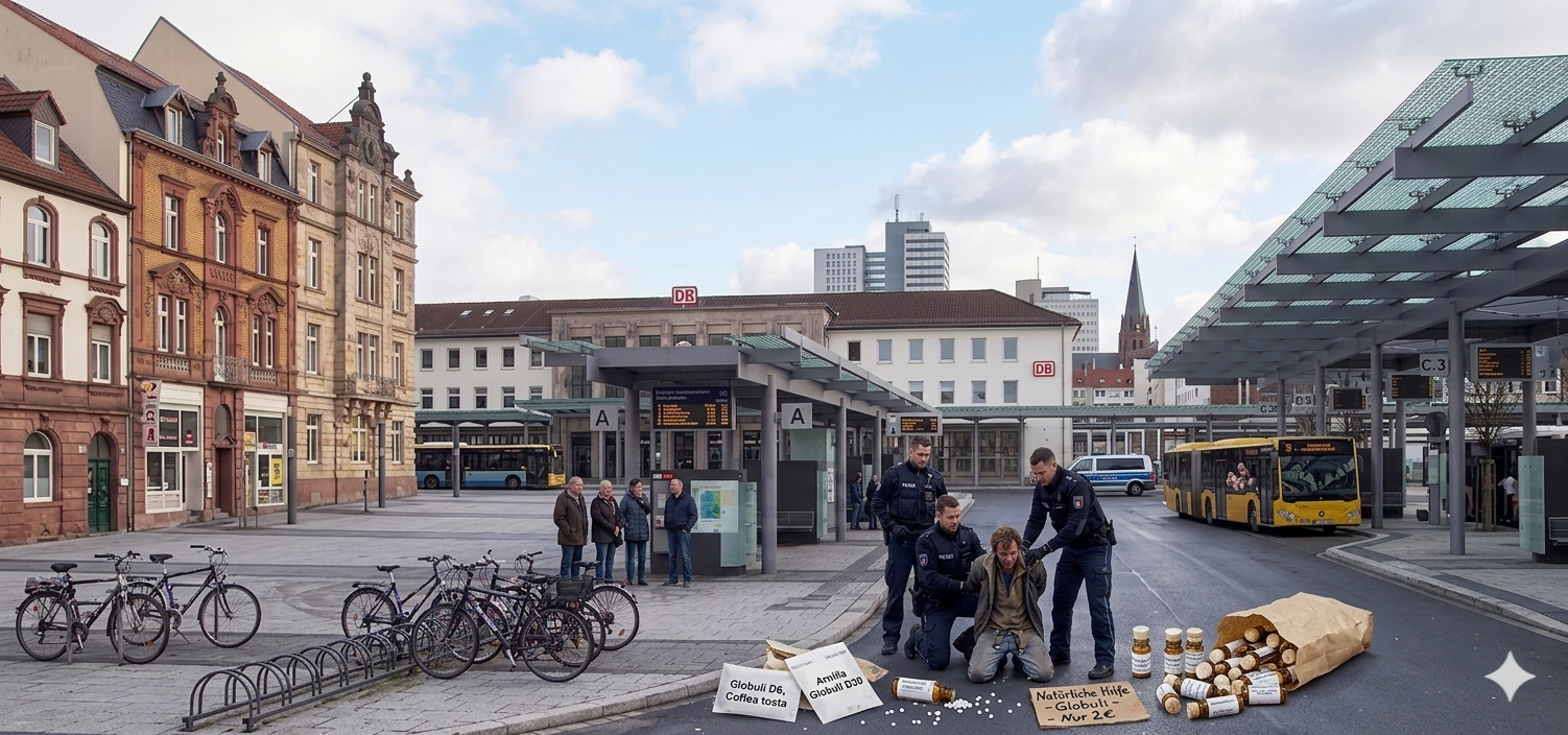 Homöopathie-Streichung der Krankenkassen: Erste "Globuli-Dealer" am Lautrer Bahnhof festgenommen