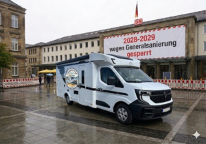 "LauternLife" schließt Kooperation mit "Camper Tim": Wohnmobil als offizieller Bahnersatz während DB-Sperrung 2028/29