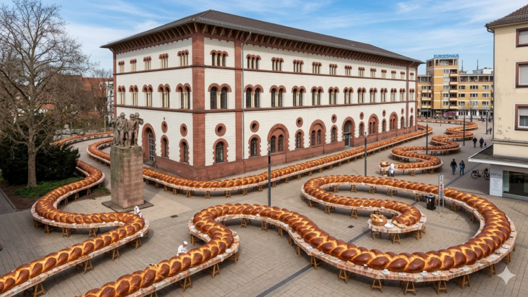 750-Meter-Hefezopf: Kaiserslautern feiert Stadtgeburtstag mit historischer Teigoffensive rund um Fruchthalle und Schillerplatz