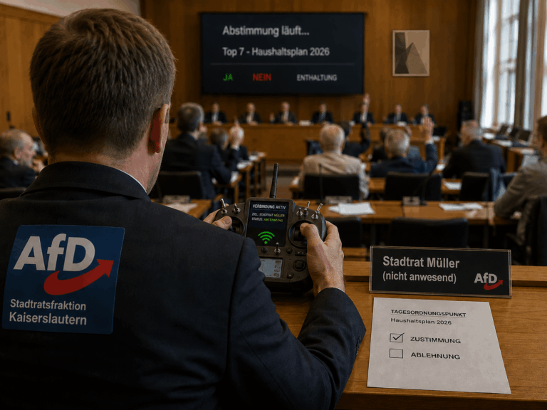 Führte AfD-Ratsmitglied Stellvertreter-Abstimmung per Fernsteuerung durch? - Siegelbacher Klimaschutz-Beschluss rechtlich ungültig!