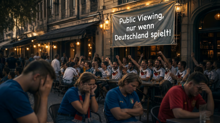 Studie bestätigt: Public Viewing in Kaiserslautern ohne Genehmigung gilt als versuchte Anarchie - Außer, wenn Deutschland spielt!