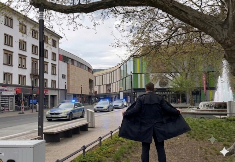 Fackelbrunnen-Exhibitionist: Am Fackelbrunnen sollte eigentlich nur das Wasser fließen! - Polizei fackelt nicht lange