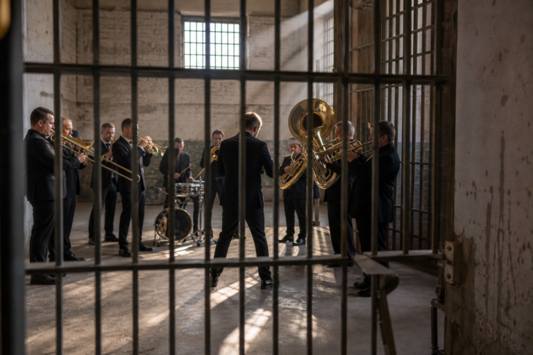 Brassband Tacet verwandelt Alcatraz in musikalisches Gefängnis der Begeisterung
